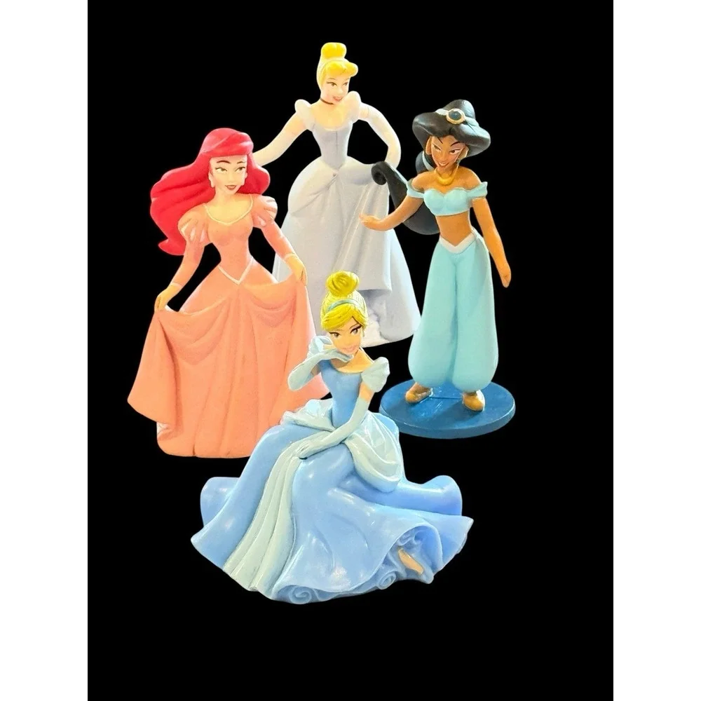 10 Disney Princess Pvc Figures Toy Cake Topper Lot Pocahontas Jasmine Mulan +